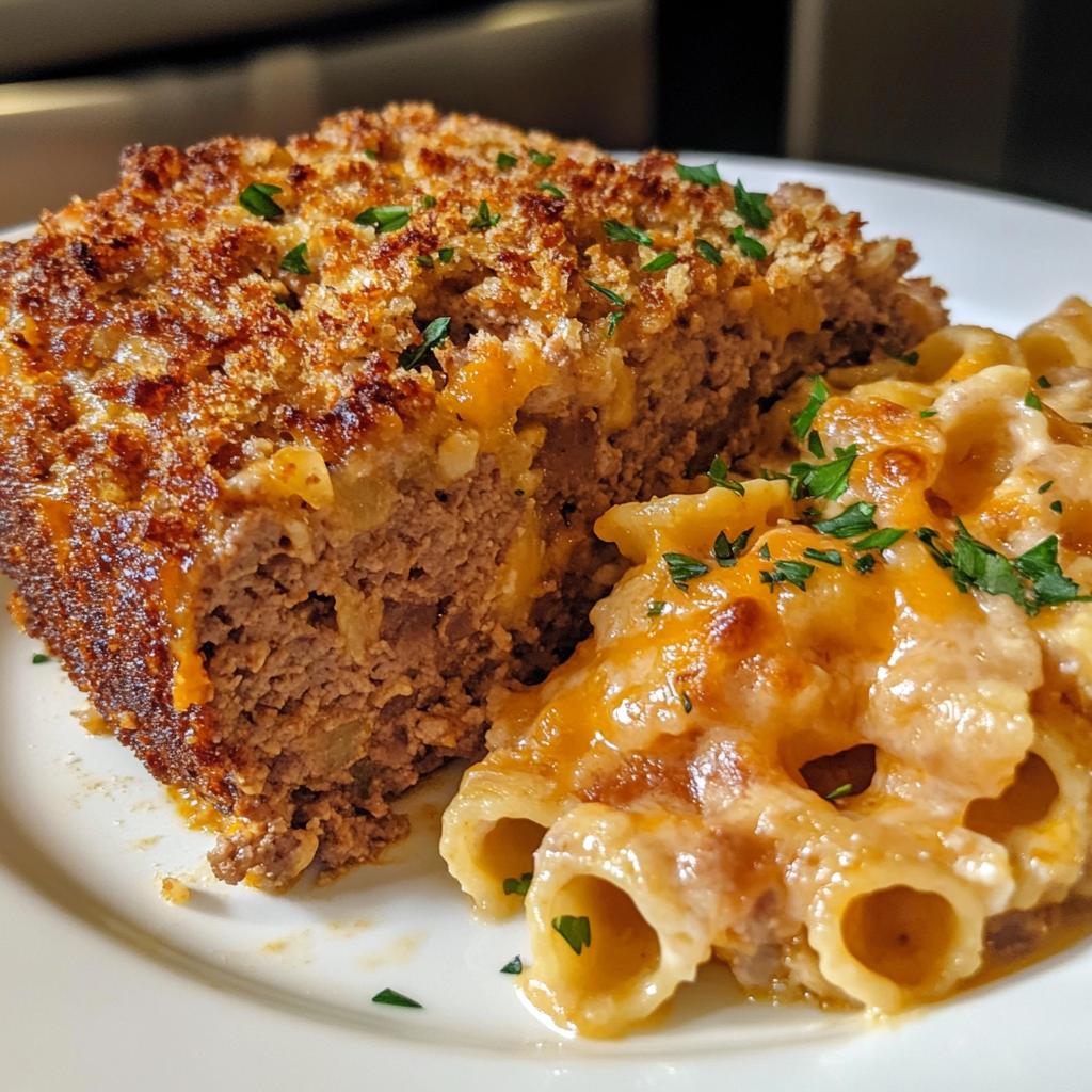 Meatloaf with Cheddar Shells