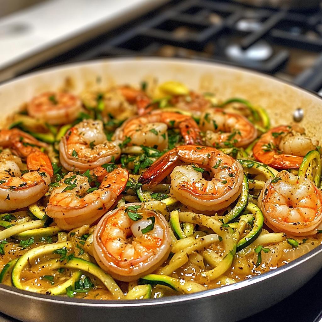 One-Pan Lemon Garlic Shrimp and Zucchini Noodles - detail 1