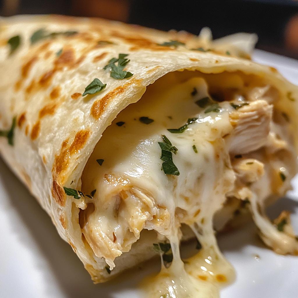 Ooey-Gooey Cheesy Garlic Chicken Wraps You’ll Devour - detail 1