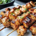 Peruvian Grilled Chicken Skewers