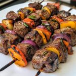 Rosemary Garlic Steak Kebabs
