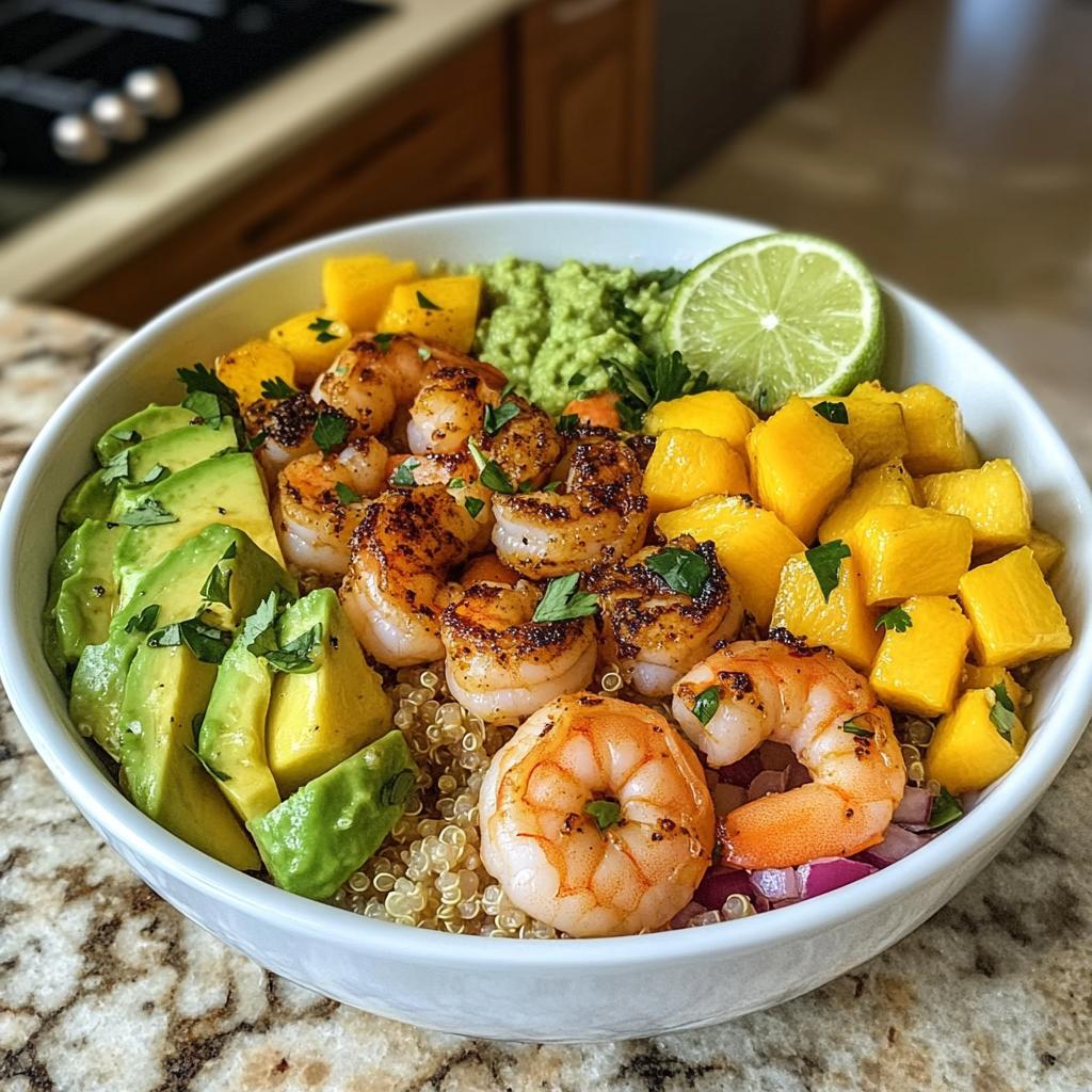 Shrimp Avocado Mango Bowl Recipe