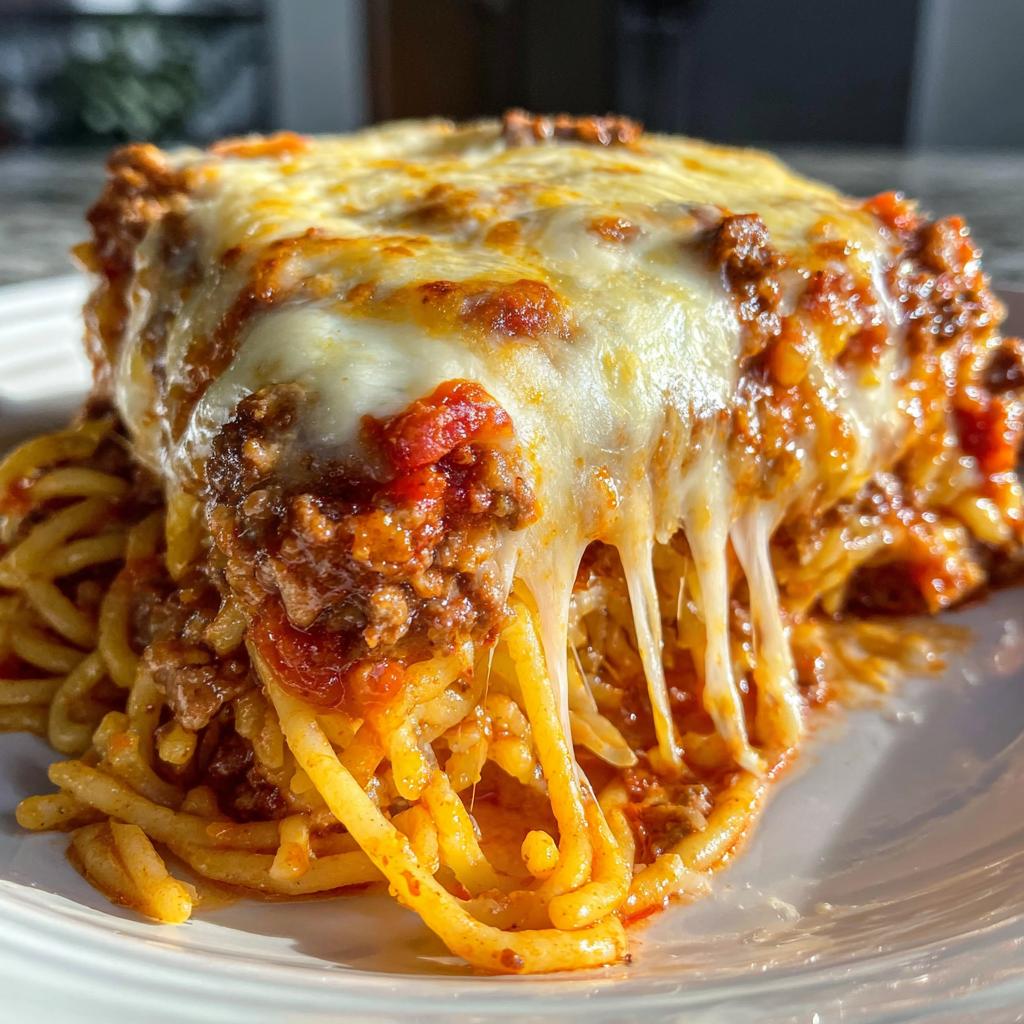 Slow Cooker Spaghetti Casserole