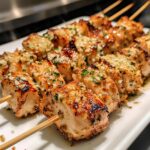 Spicy Garlic Parmesan Chicken Skewers Recipe