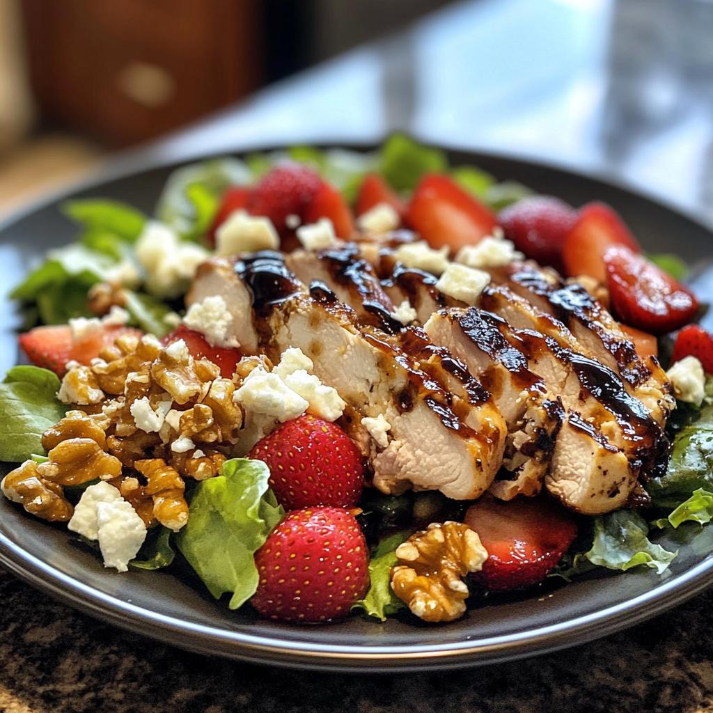 Strawberry Balsamic Chicken Salad