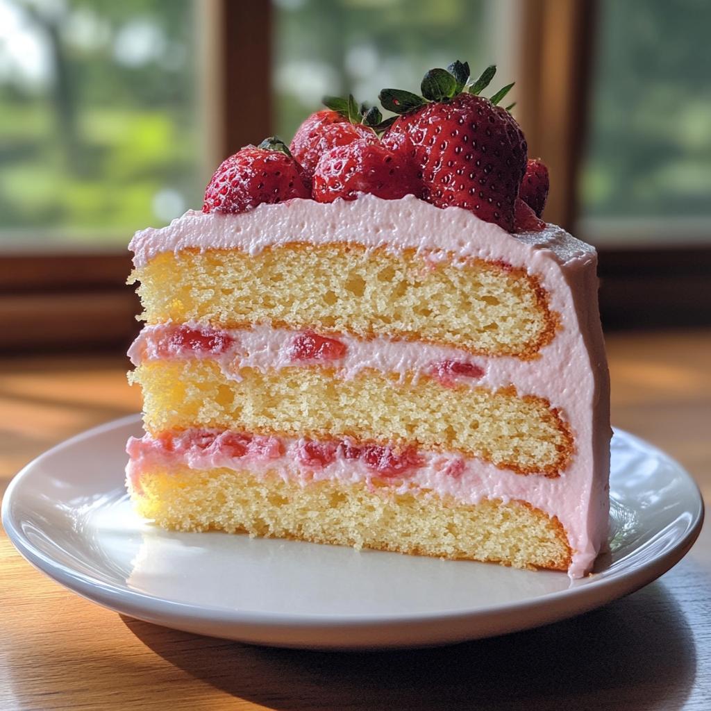 Strawberry Lemonade Layer Cake