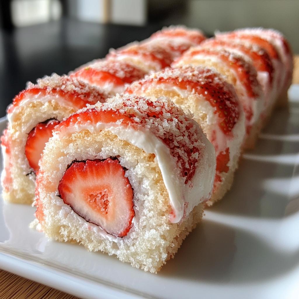 Strawberry Shortcake Sushi Rolls: A Creative Dessert Idea