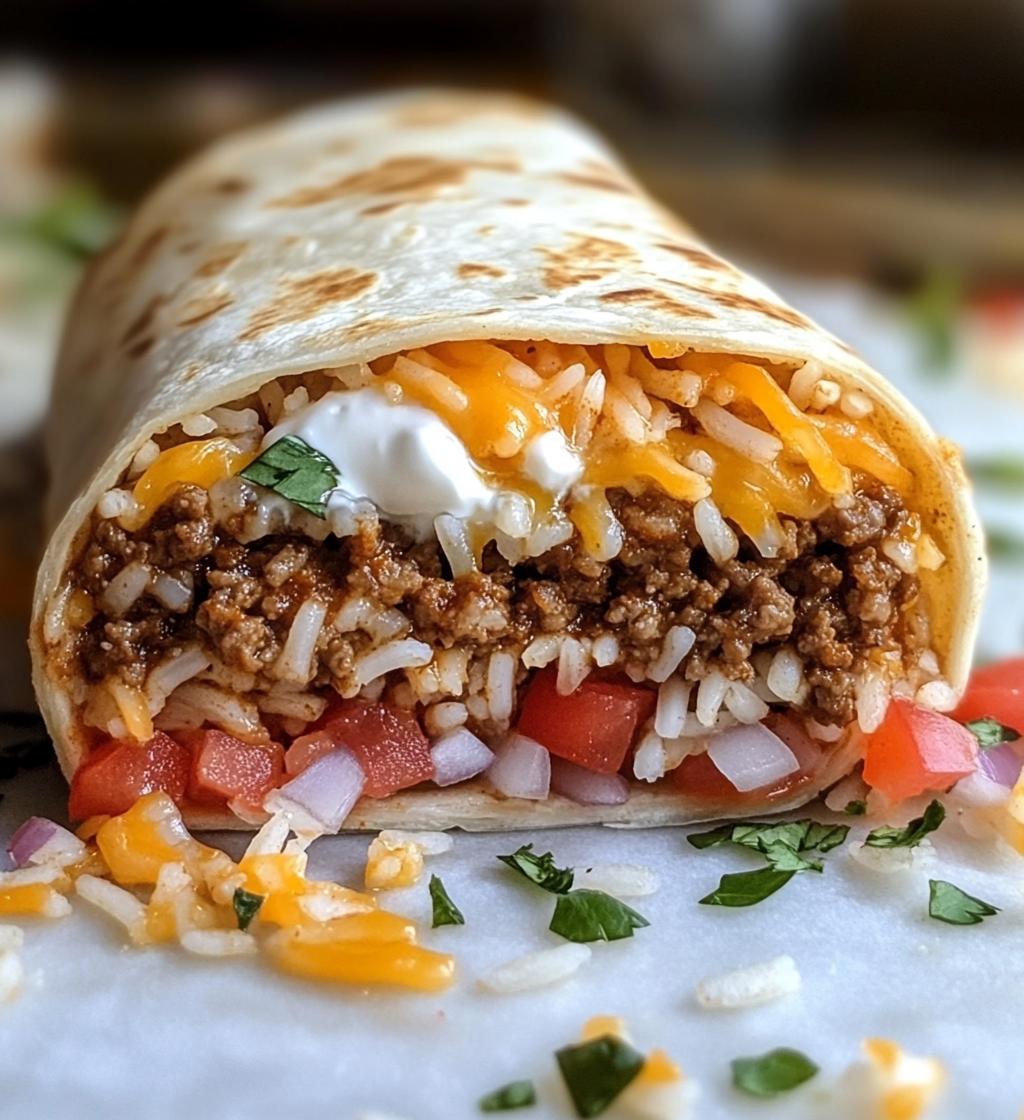 Taco Melts: Homemade Taco Bell Beefy Melt Burrito Copycat