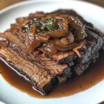 Tender Beef Brisket with Balsamic Onion Sauce