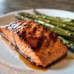 Teriyaki Glazed Salmon with Grilled Asparagus