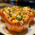 buffalo chicken stuffed peppers