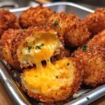 crispy potato bites with melted cheddar