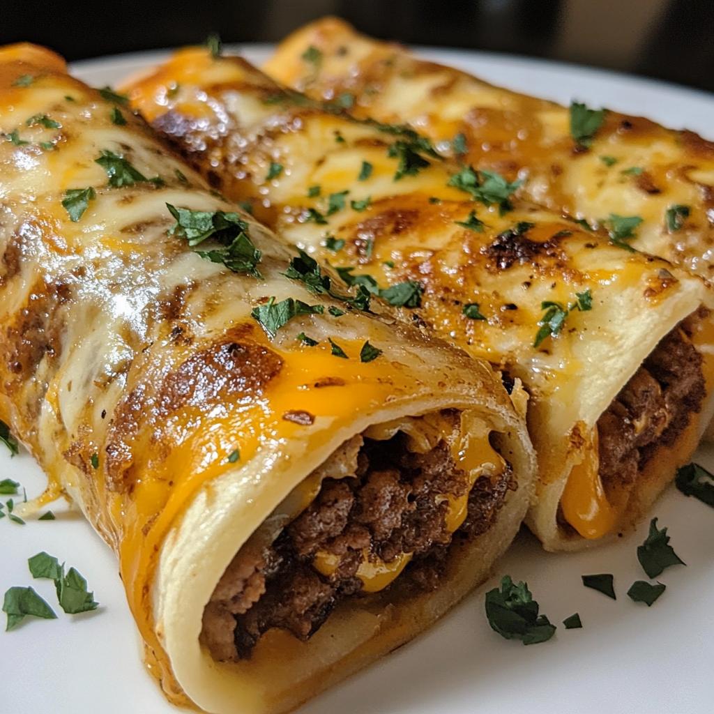 garlic butter cheeseburger rollups packed with flavor and melted cheese bliss,