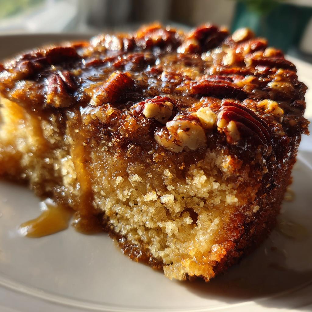 pecan upside down cake,