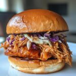 pulled chicken sandwiches