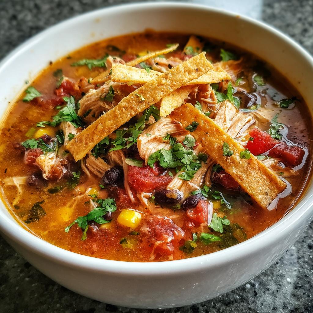 weight watcher chicken tortilla soup