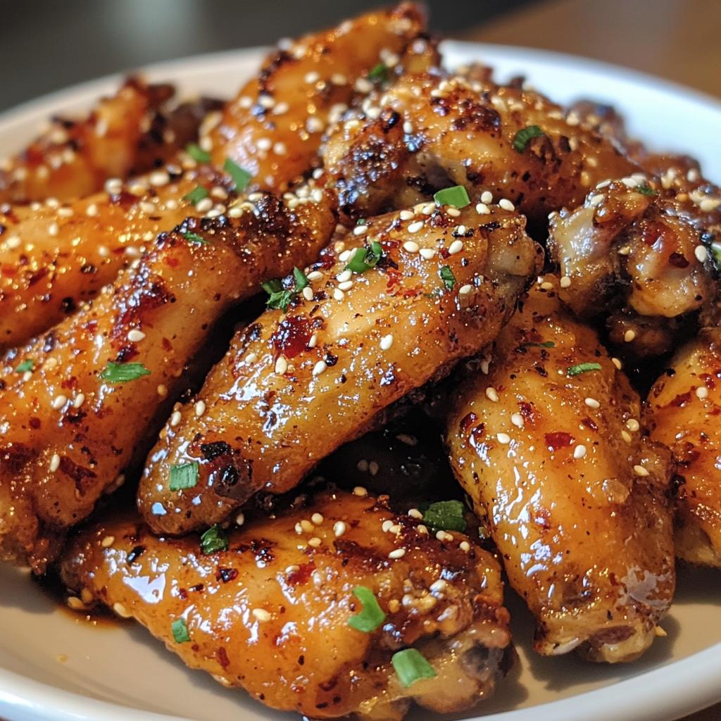 Air Fryer Honey Garlic Chicken Wings