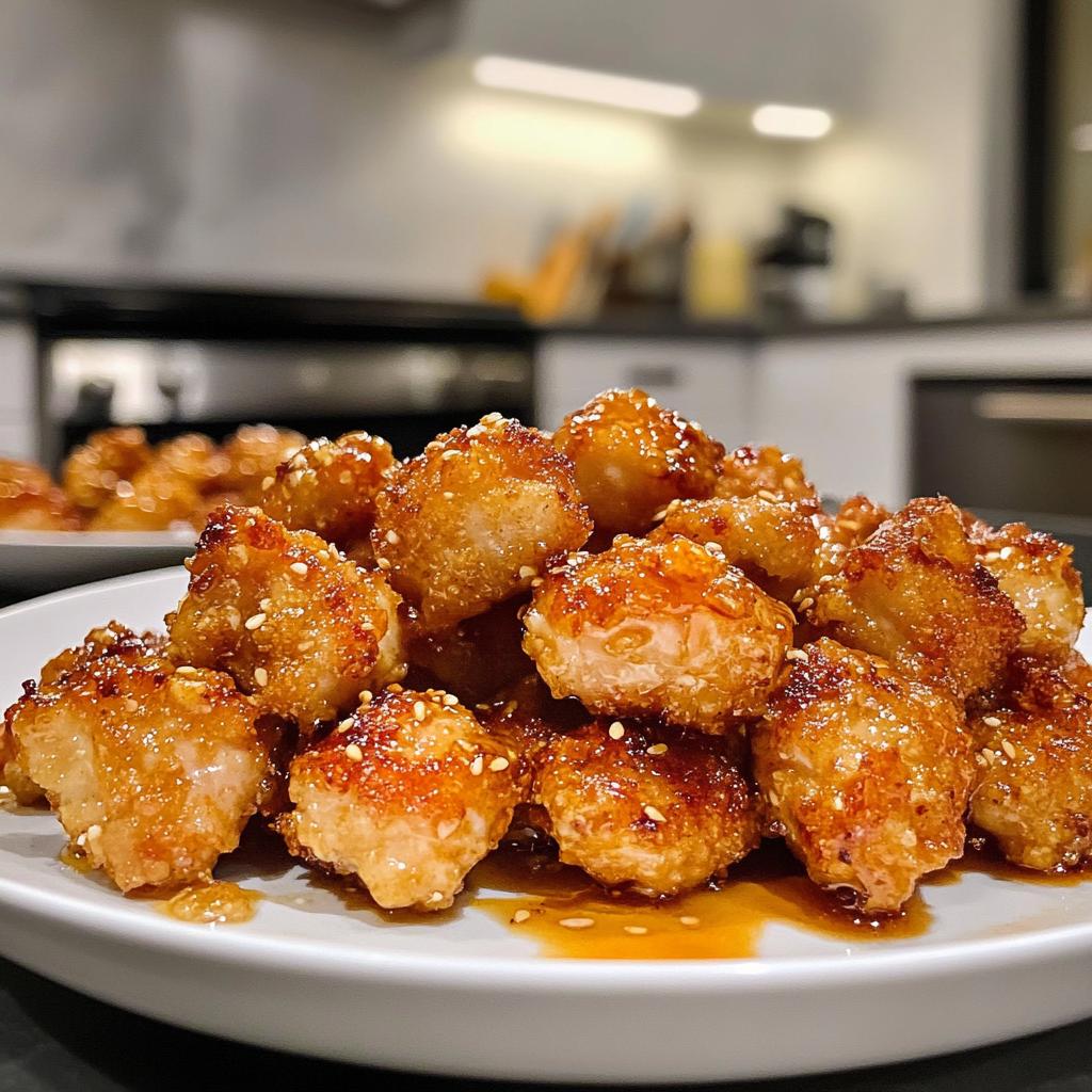 Air Fryer Honey Mustard Chicken Bites