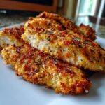Air Fryer Parmesan Crusted Chicken Breasts