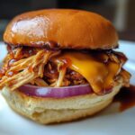 BBQ Chicken and Cheddar Sliders