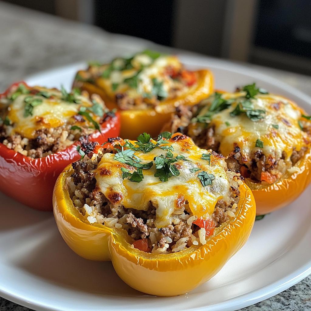 Baked Stuffed Peppers low carb recipe ideas