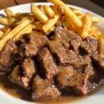 Beef Tips and Gravy with Crispy Fries