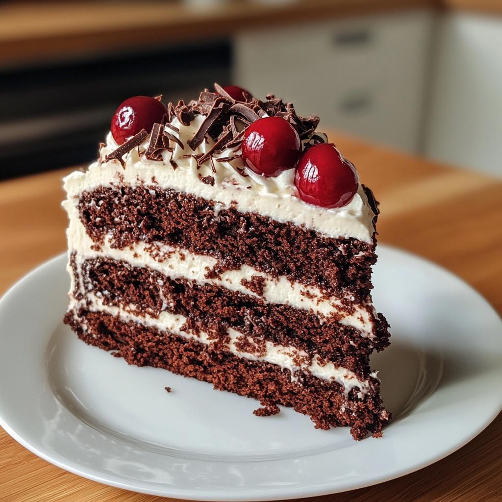Black Forest Cake with Whipped Cream