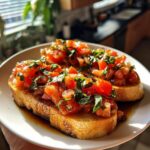 Bruschetta with Tomato and Basil Italian appetizer recipes