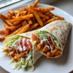 Buffalo Chicken Wraps with Air Fried Fries