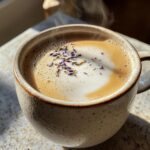 Chamomile Lavender Tea Latte relaxing self care drink