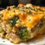 Cheddar Chicken Broccoli Rice Bake