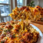 Cheesy Chicken Hashbrown Bake