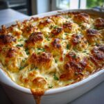 Chicken Alfredo Biscuit Bake