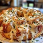 Chicken Alfredo Monkey Bread