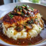 Chicken Marsala Italian chicken recipes with roasted garlic mashed potatoes
