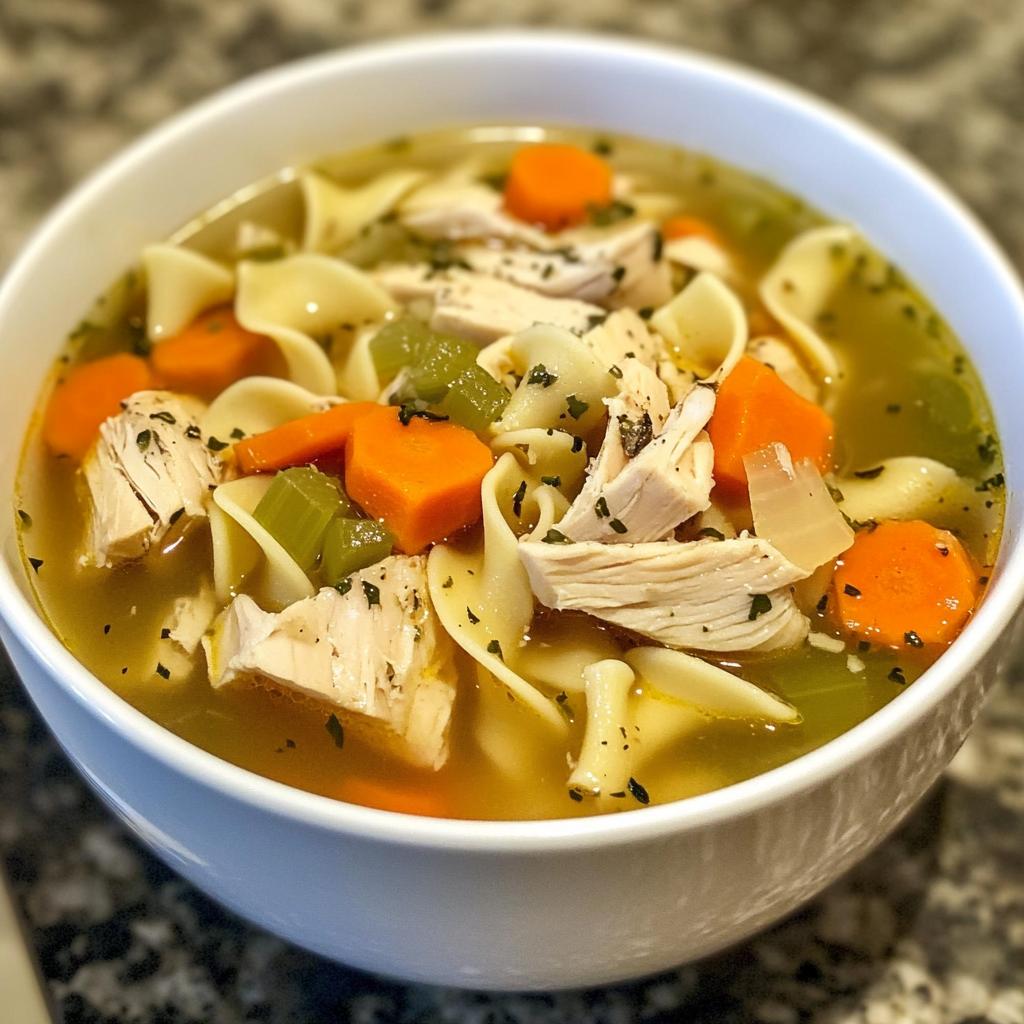 Chicken Noodle Soup Crockpot Style
