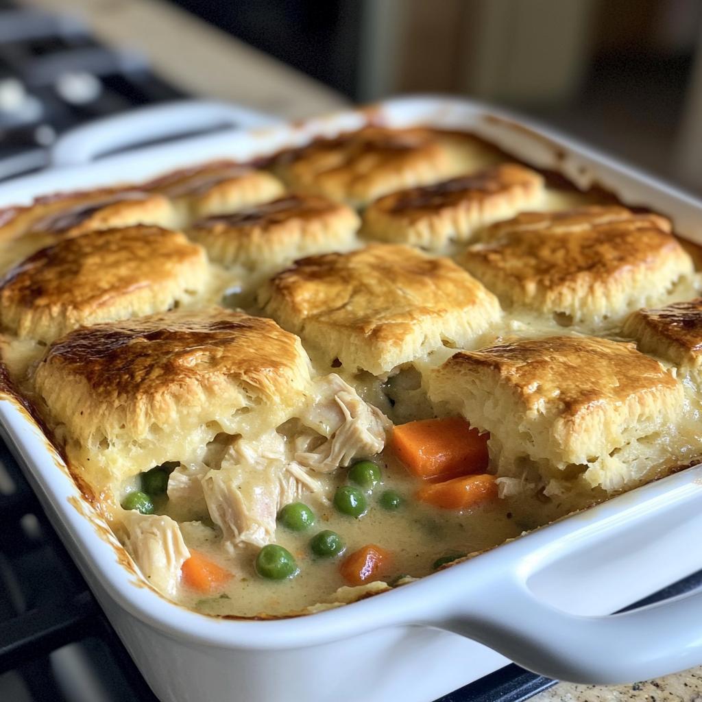 Chicken Pot Pie With Biscuits