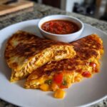 Chicken Quesadillas with Spicy Salsa
