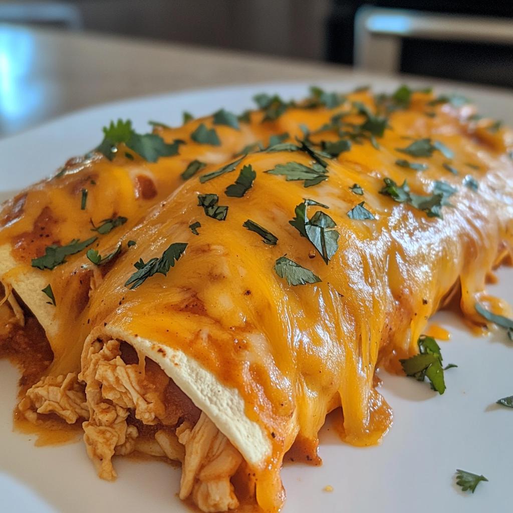 Chipotle Ranch Chicken Enchiladas