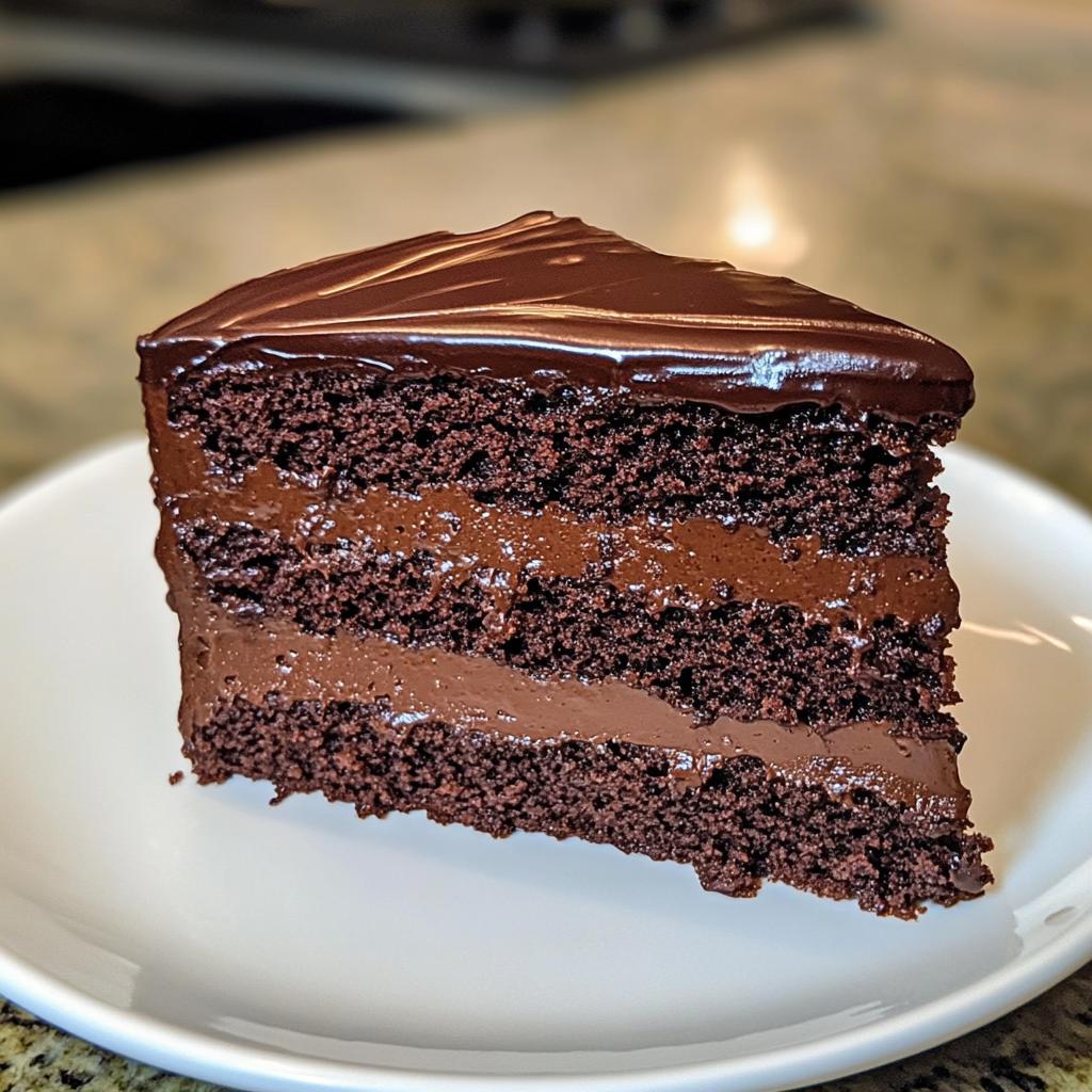 Chocolate Fudge Cake with Creamy Ganache