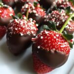 Christmas Chocolate Mint Strawberries