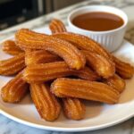 Churros with Caramel Sauce