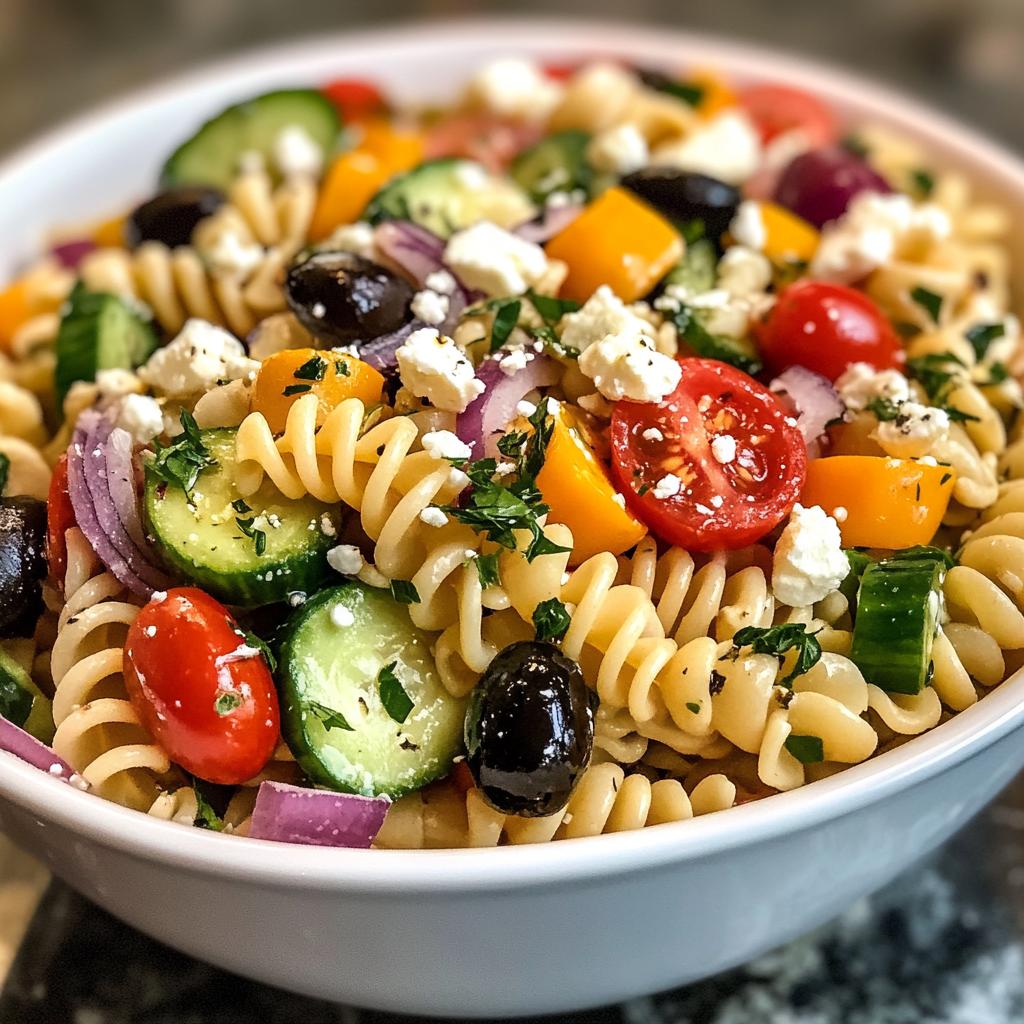Cold Pasta Salad with Fresh Vegetables