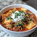 Cozy Crockpot Lasagna Soup