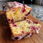 Cranberry Orange Bread with Glaze
