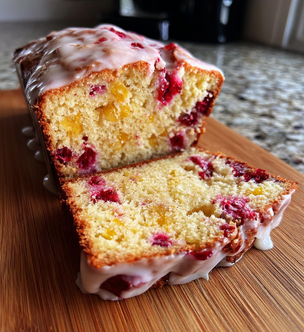 Cranberry Orange Bread with Glaze
