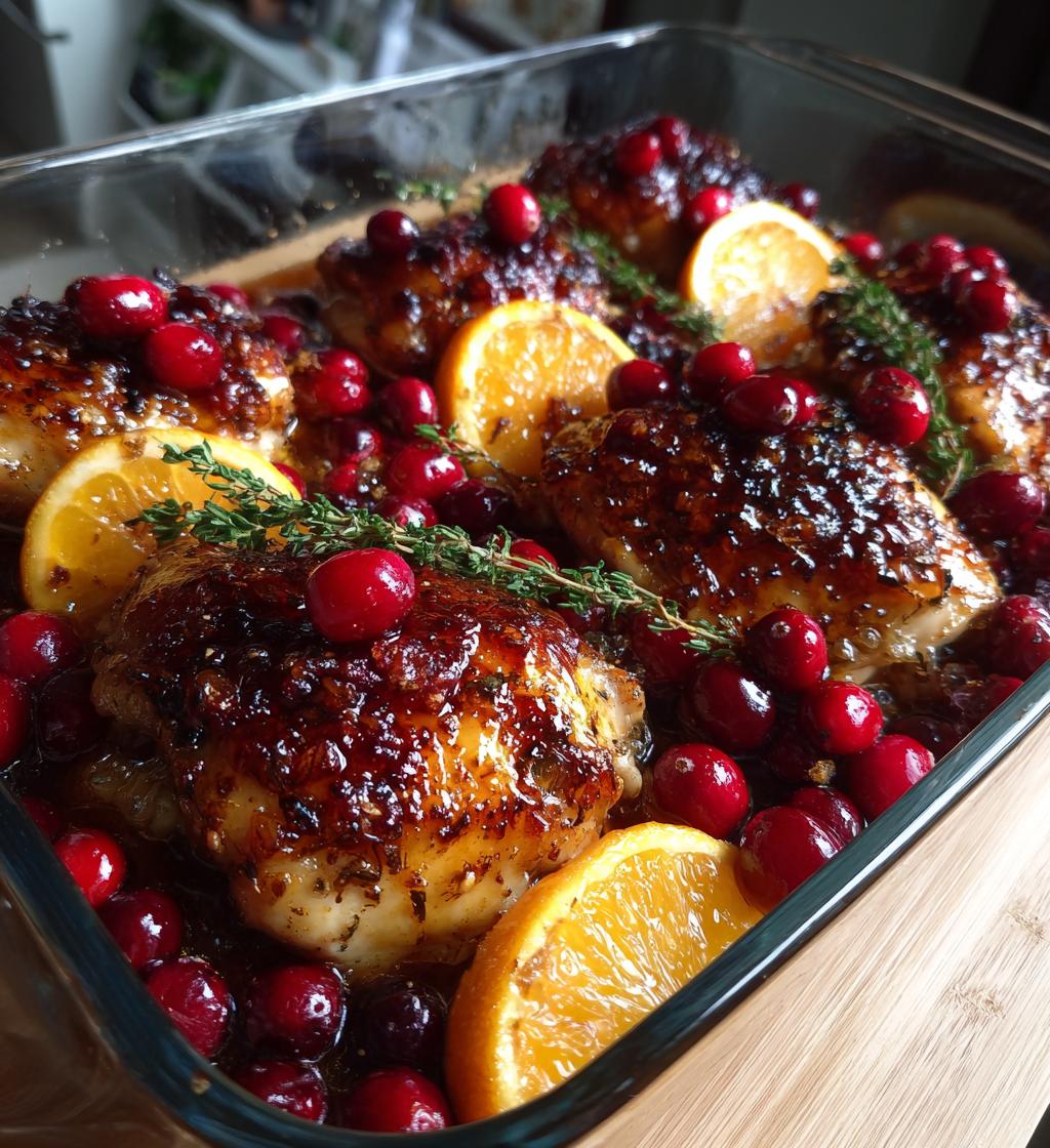 Cranberry Orange Chicken Bake