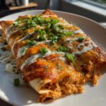 Creamy Buffalo Chicken Enchiladas