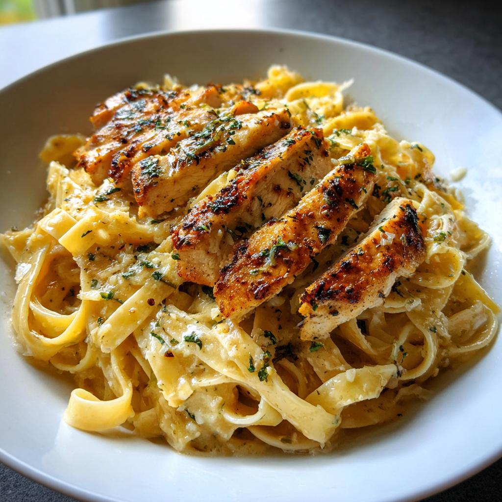 Creamy Chicken Garlic Parmesan Pasta