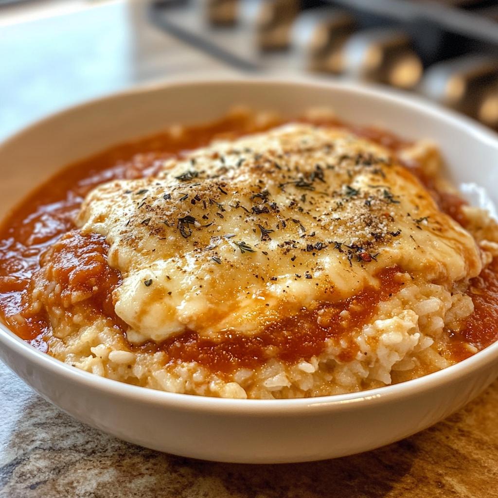 Creamy Chicken Parmesan Rice